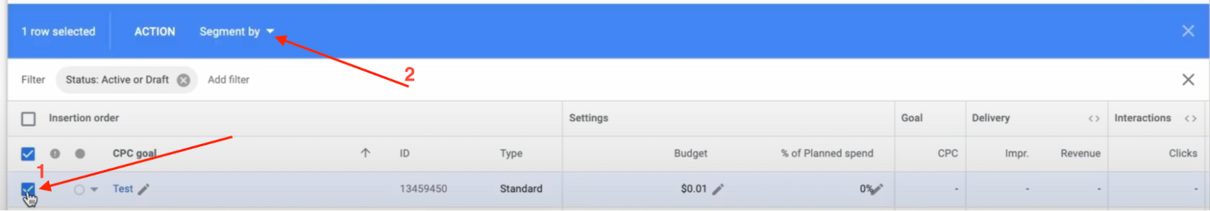 DV360 in-UI reporting
